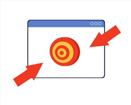 A dartboard on the screen of a digital tablet. Arrows point to darts