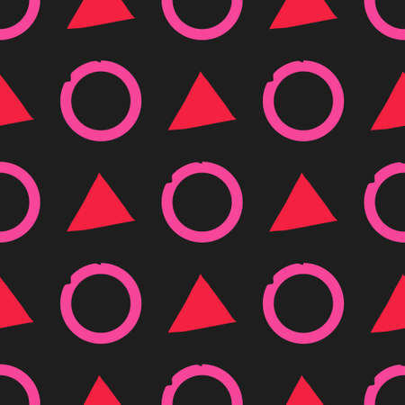 Vector seamless pattern with abstract geometric elementsのイラスト素材