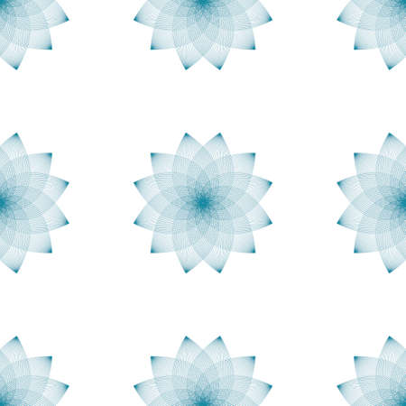 Simless floral abstract pattern in a linear style for design. Vector illustrationのイラスト素材