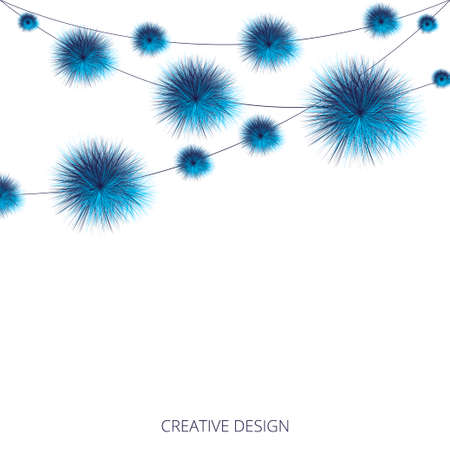 Abstract festive background with isolated objects on a white background. Vector illustrationのイラスト素材