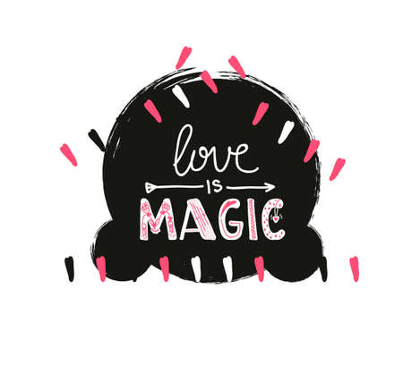 Creative unique hand drawn poster with modern calligraphy and lettering. Quote for printing and printing on t-shirts. Vectorのイラスト素材