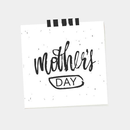 Happy Mother s Day design background. Lettering design. Greeting card. Calligraphy Background template for Mother s Day. Vectorのイラスト素材