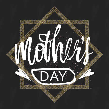 Happy Mother s Day design background. Lettering design. Greeting card. Calligraphy Background template for Mother s Day. Vectorのイラスト素材