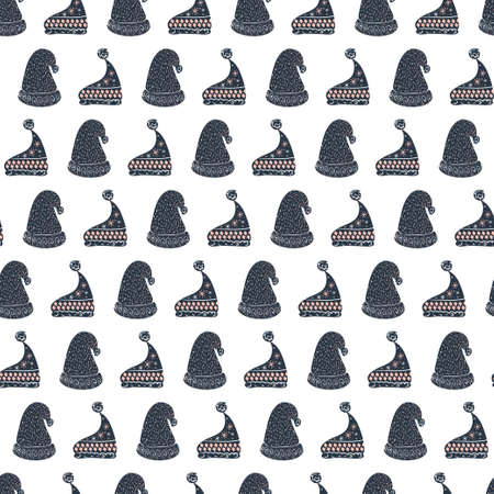 Seamless merry christmas happy new year patterns . Vectorのイラスト素材