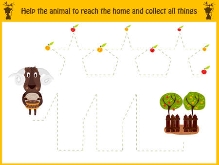 Cartoon illustration for kids learningのイラスト素材