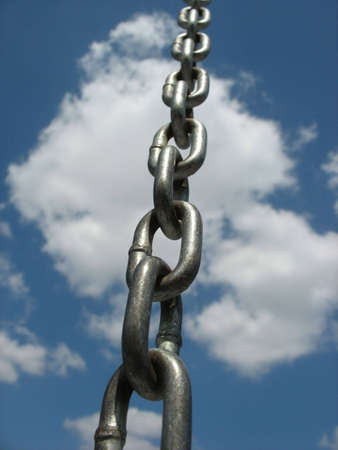 Chain is going to the sky. Infinityの写真素材