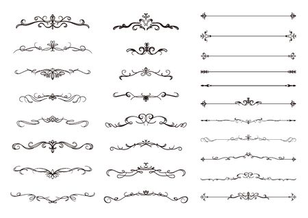 Elegant frame design illustration collection.のイラスト素材