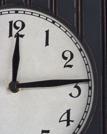 Old style wooden clock