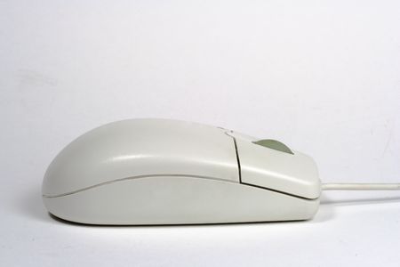 White computer mouseの写真素材