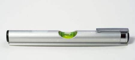 Pocket silver levelの写真素材