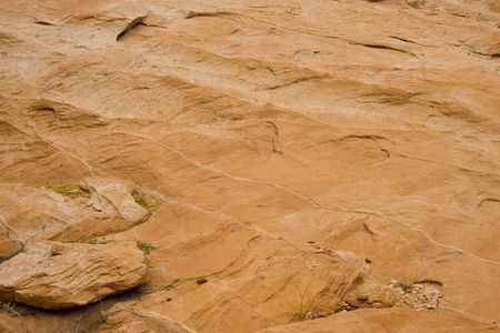 Lake Powell water and desert area in Glen Canyon National Recreation Area Utah
