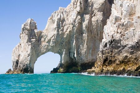 Lands End rock formations at the very end of the Baja peninsula near Cabo San Lucas, Mexicoの写真素材