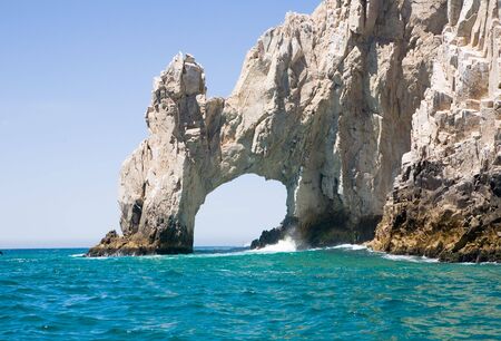 Lands End rock formations at the very end of the Baja peninsula near Cabo San Lucas, Mexicoの写真素材
