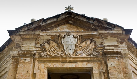 Old Catholic church building in Valletta in the European country of Malta along the Mediterraneanの写真素材