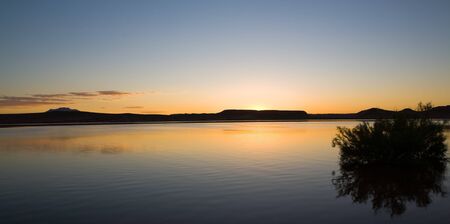 Beautiful rock formation in the desert of Lake Powell in Glen Canyon National Recreation Area, Utah, USAの写真素材