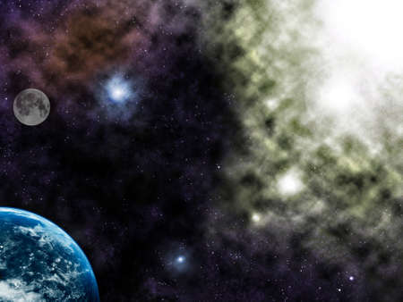 Space fantasy illustration.