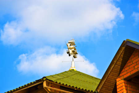 Vane in the form of shipの写真素材