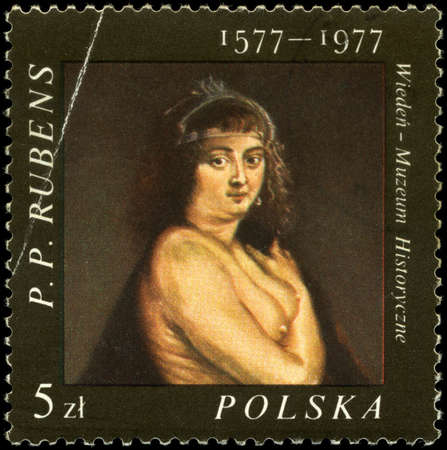 POLAND - CIRCA 1977: A Stamp shows the painting of Rubens, circa 1977の写真素材