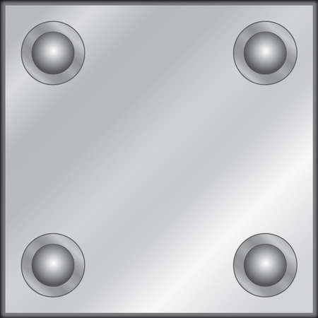 Metal plate with rivetsのイラスト素材