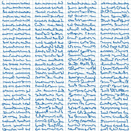 Seamless pattern of a handwritten abstract textのイラスト素材