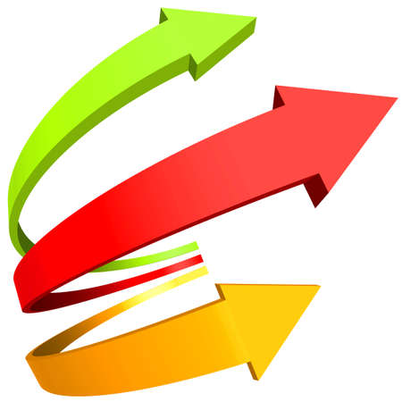 Curved arrows for various designのイラスト素材