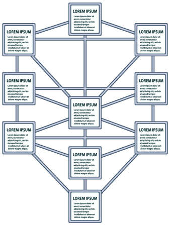 Diagram in the form of the tree of lifeのイラスト素材