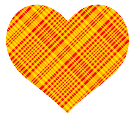 Abstract patterned heart for the Valentine dayのイラスト素材