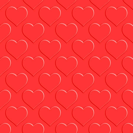 Seamless heart pattern for the Valentine day. Pattern and 
background are located on different layersのイラスト素材