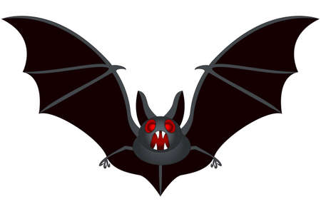 Illustration of the flying bat