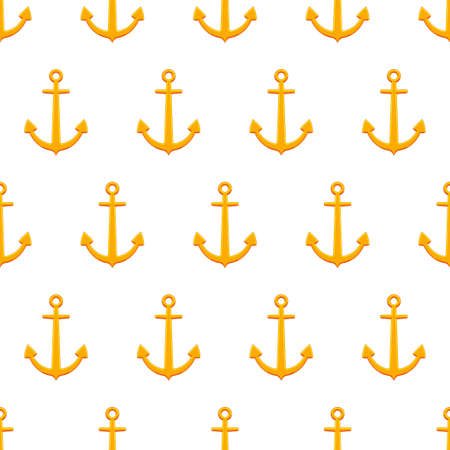 Seamless pattern of the anchors icon backgroundのイラスト素材