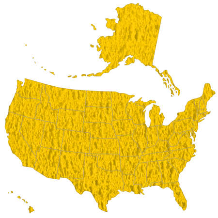  Map of the USA on the abstract textured surface.のイラスト素材