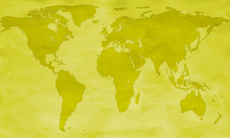 Vintage silhouette map of the world. のイラスト素材