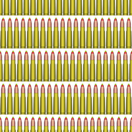 Seamless pattern of the tracer cartridge ammunitionのイラスト素材