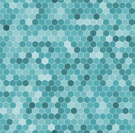 Seamless pattern of the hexagon mosaic tilesのイラスト素材