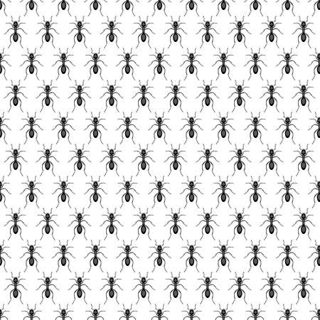 Seamless pattern of the ant insectsのイラスト素材