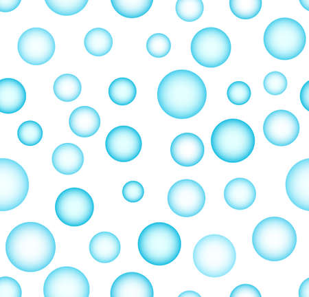Seamless abstract pattern of the various bubblesのイラスト素材