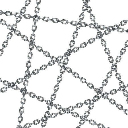 Illustration of the abstract chain patternのイラスト素材