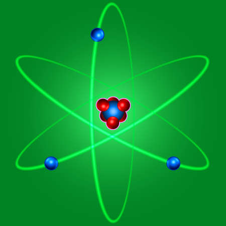 Illustration of the abstract atom iconのイラスト素材