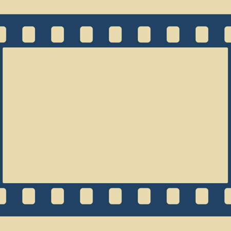 Illustration of the film frame as a seamless element for pattern, brushes etc.のイラスト素材