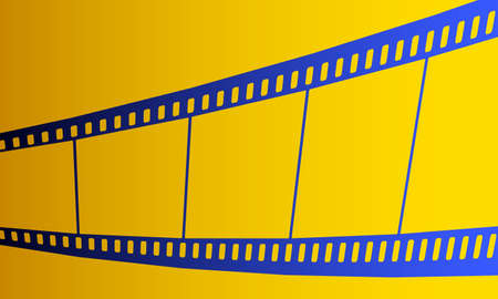 Illustration of the film strip iconのイラスト素材