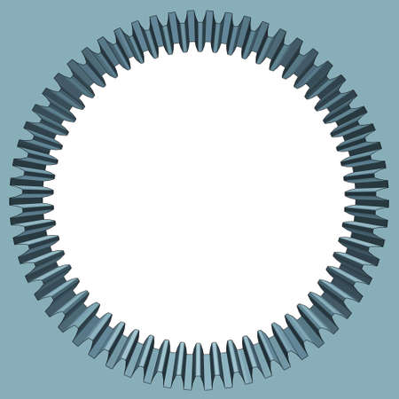 Illustration of the abstract toothed gearのイラスト素材
