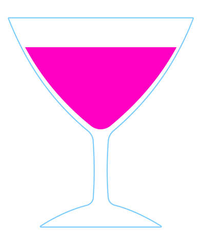 Illustration of the wineglass iconのイラスト素材