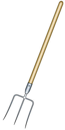 Illustration of the pitchfork toolのイラスト素材