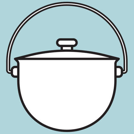Illustration of the kettle iconのイラスト素材