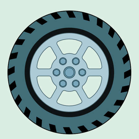 Illustration of the wheel iconのイラスト素材