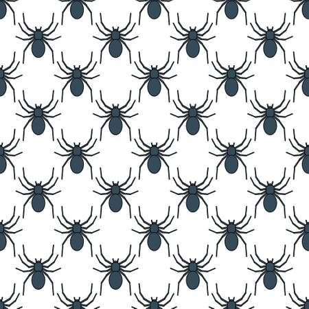 Seamless pattern of the spider iconsのイラスト素材
