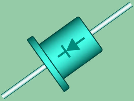 Illustration of the diode radio componentのイラスト素材