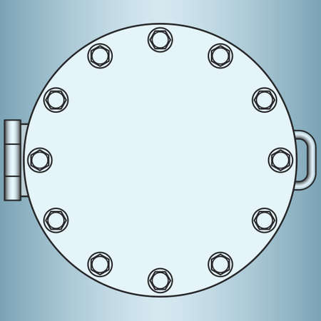 Illustration of the manhole iconのイラスト素材
