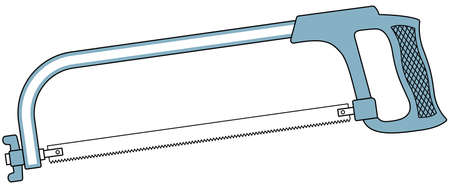 Illustration of the metal saw tool iconのイラスト素材