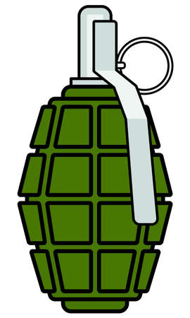 Illustration of the military grenade iconのイラスト素材